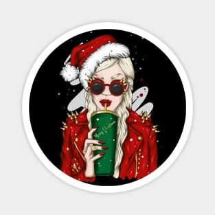 Christmas pinup girls Magnet